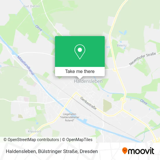 Карта Haldensleben, Bülstringer Straße