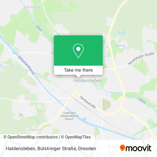 Карта Haldensleben, Bülstringer Straße