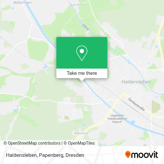 Карта Haldensleben, Papenberg