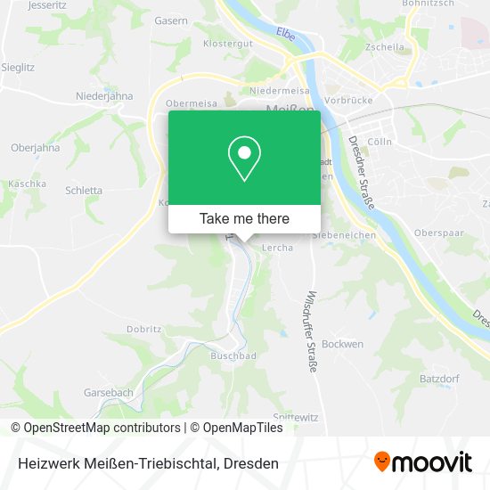 Карта Heizwerk Meißen-Triebischtal