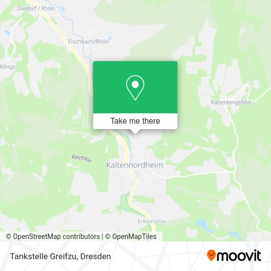 Карта Tankstelle Greifzu
