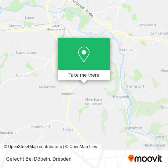 Карта Gefecht Bei Döbeln