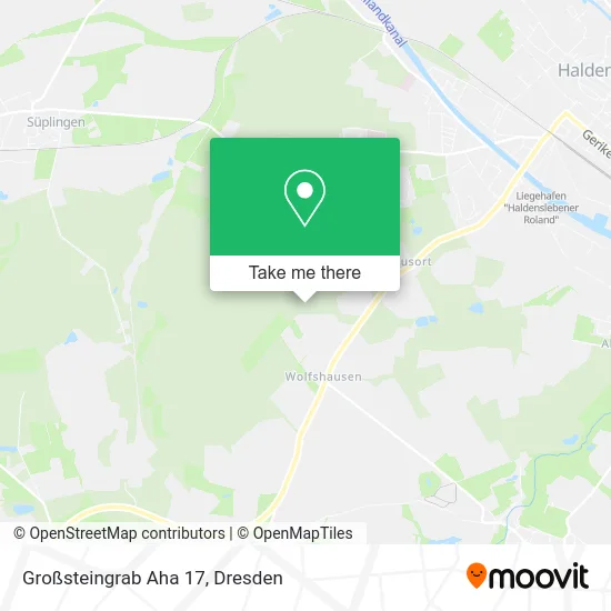 Карта Großsteingrab Aha 17