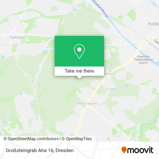 Карта Großsteingrab Aha 16