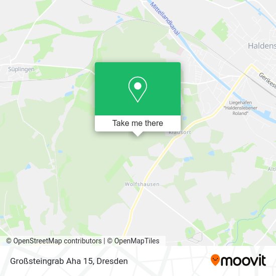 Карта Großsteingrab Aha 15