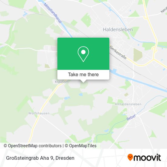 Карта Großsteingrab Aha 9