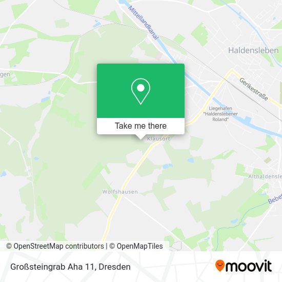Карта Großsteingrab Aha 11
