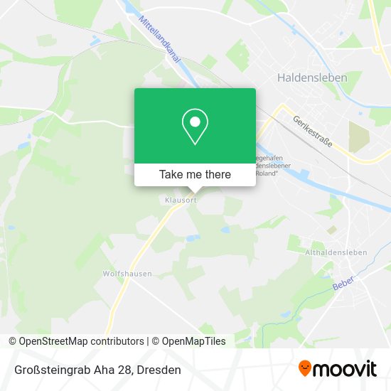 Карта Großsteingrab Aha 28