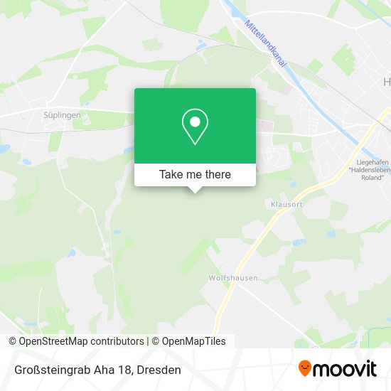 Карта Großsteingrab Aha 18