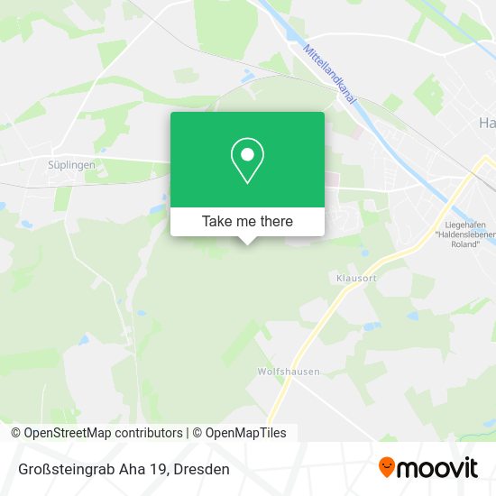 Карта Großsteingrab Aha 19