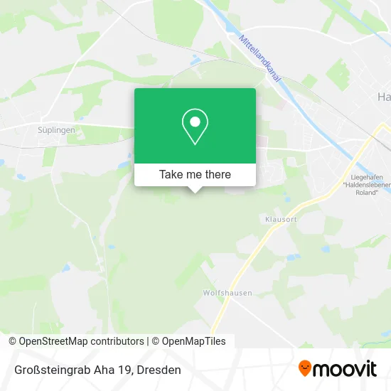 Карта Großsteingrab Aha 19