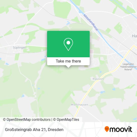 Карта Großsteingrab Aha 21