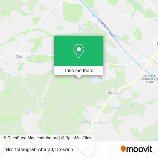 Карта Großsteingrab Aha 23