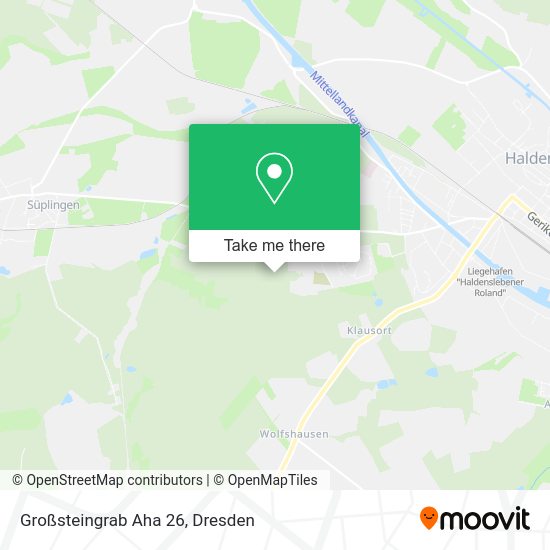 Карта Großsteingrab Aha 26