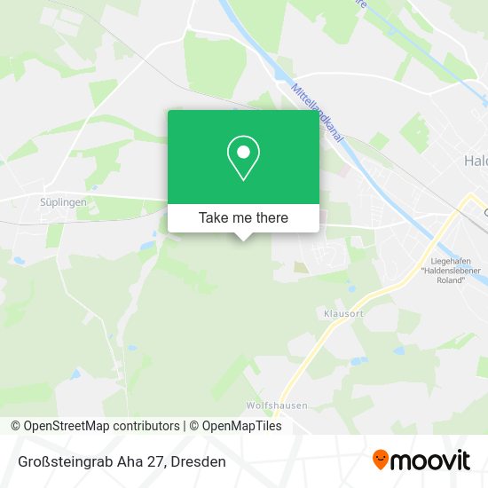 Карта Großsteingrab Aha 27