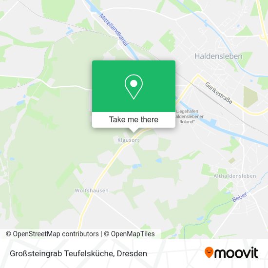 Карта Großsteingrab Teufelsküche