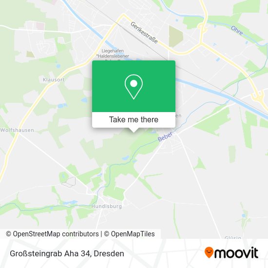 Карта Großsteingrab Aha 34