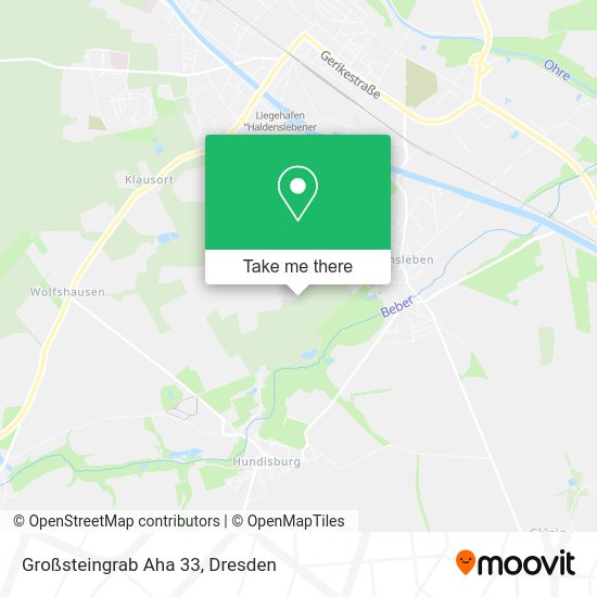 Карта Großsteingrab Aha 33