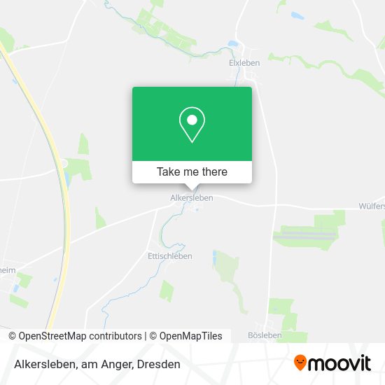 Карта Alkersleben, am Anger