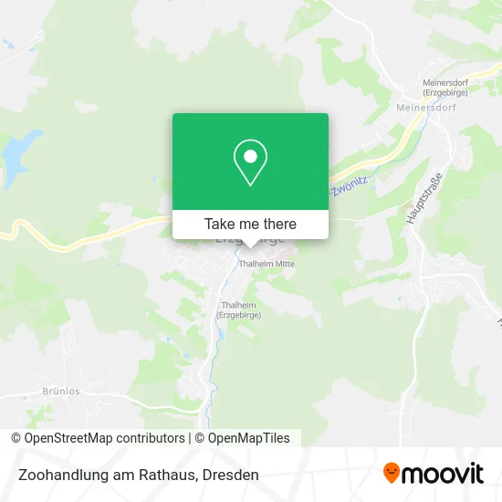 Карта Zoohandlung am Rathaus