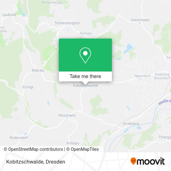 Карта Kobitzschwalde