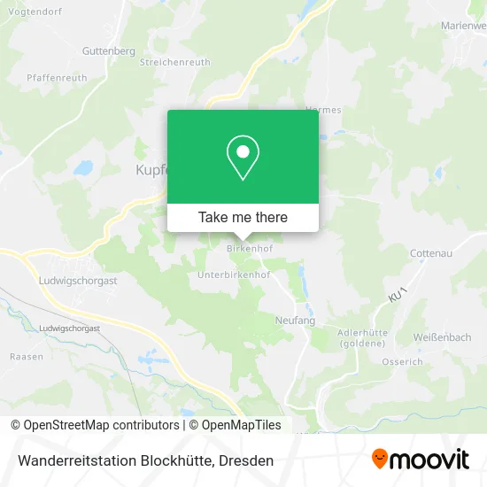 Карта Wanderreitstation Blockhütte