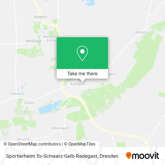 Карта Sportlerheim Sv-Schwarz-Gelb-Radegast