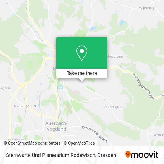 Карта Sternwarte Und Planetarium Rodewisch