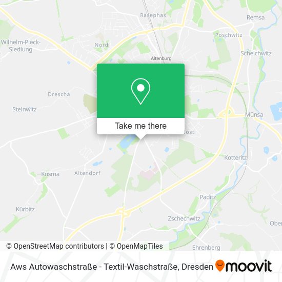 Карта Aws Autowaschstraße - Textil-Waschstraße