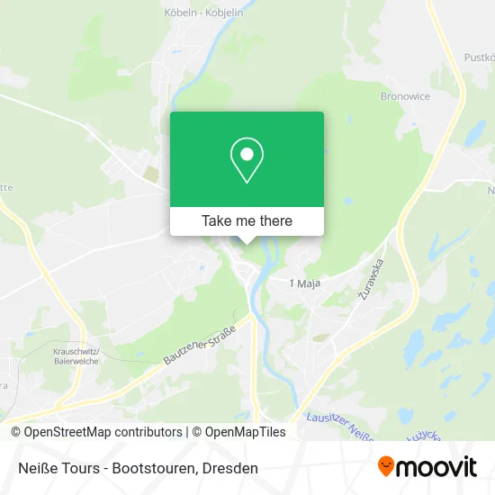Карта Neiße Tours - Bootstouren