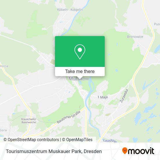 Карта Tourismuszentrum Muskauer Park