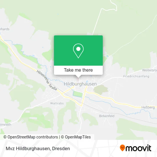 Карта Mvz Hildburghausen