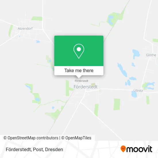 Карта Förderstedt, Post