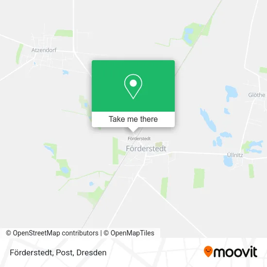 Карта Förderstedt, Post