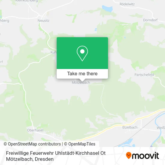 Карта Freiwillige Feuerwehr Uhlstädt-Kirchhasel Ot Mötzelbach