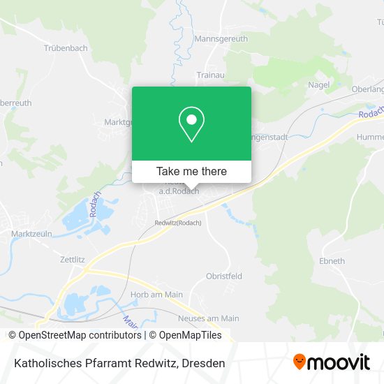 Карта Katholisches Pfarramt Redwitz