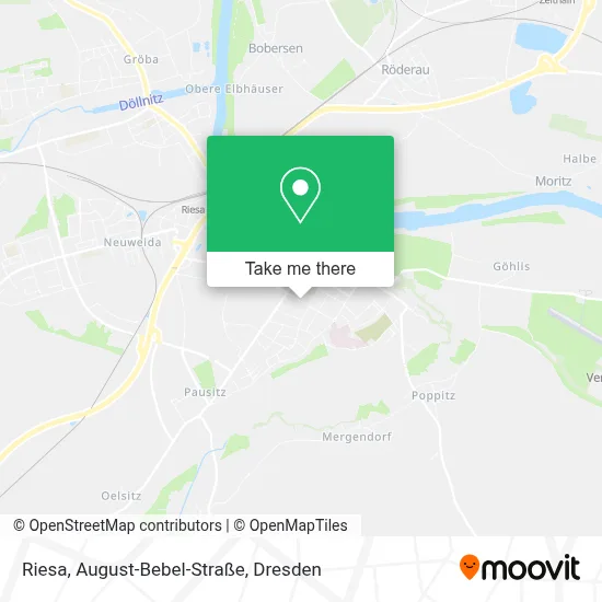 Riesa, August-Bebel-Straße map