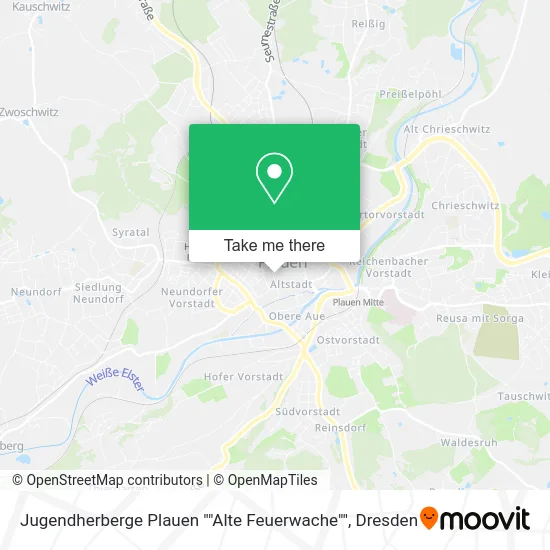 Карта Jugendherberge Plauen ""Alte Feuerwache""