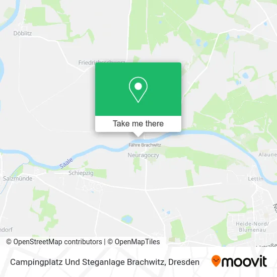 Карта Campingplatz Und Steganlage Brachwitz