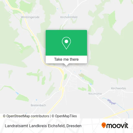 Карта Landratsamt Landkreis Eichsfeld