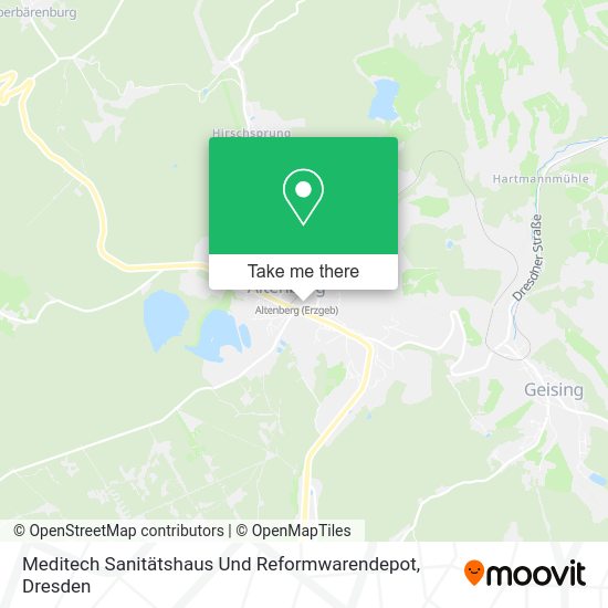 Карта Meditech Sanitätshaus Und Reformwarendepot