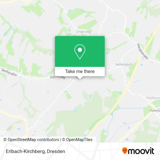 Карта Erlbach-Kirchberg