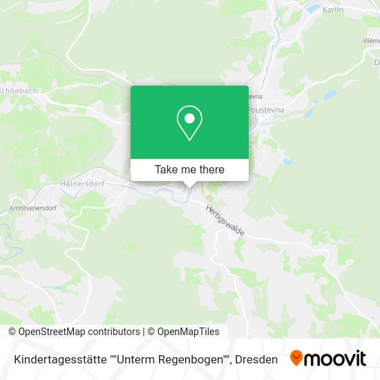 Карта Kindertagesstätte ""Unterm Regenbogen""