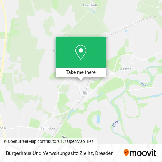 Карта Bürgerhaus Und Verwaltungssitz Zielitz