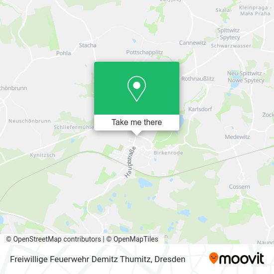 Карта Freiwillige Feuerwehr Demitz Thumitz