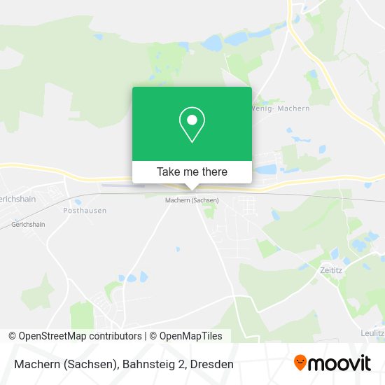 Карта Machern (Sachsen), Bahnsteig 2