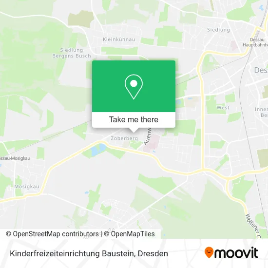 Карта Kinderfreizeiteinrichtung Baustein