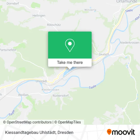 Карта Kiessandtagebau Uhlstädt