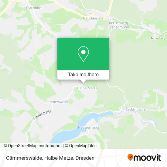 Карта Cämmerswalde, Halbe Metze