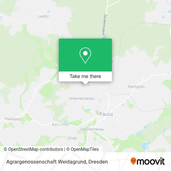 Agrargenossenschaft Weidagrund map